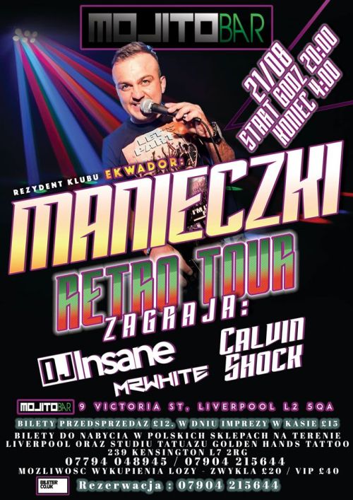 Manieczki Retro Tour w Liverpoolu
