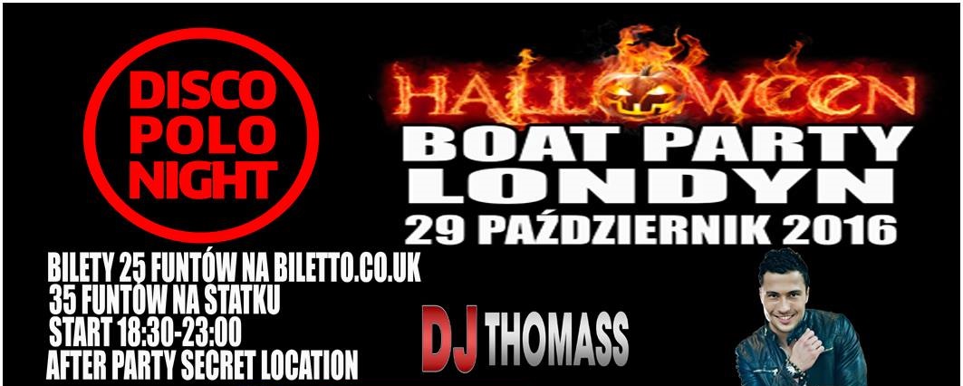Halloween Boat Party w Londynie