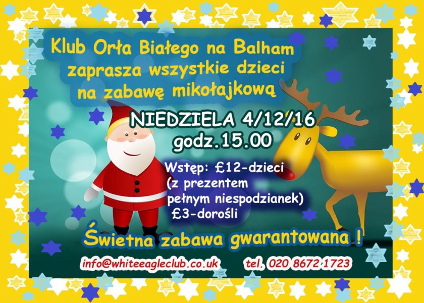 Mikołajki @ Klub Orła Białego w Londynie
