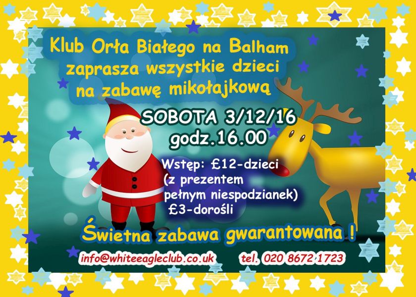 Mikołajki @ Klub Orła Białego w Londynie