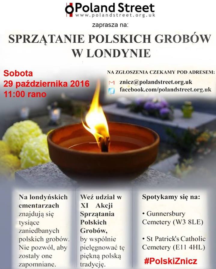 Sprzątanie Polskich Grobów w Londynie