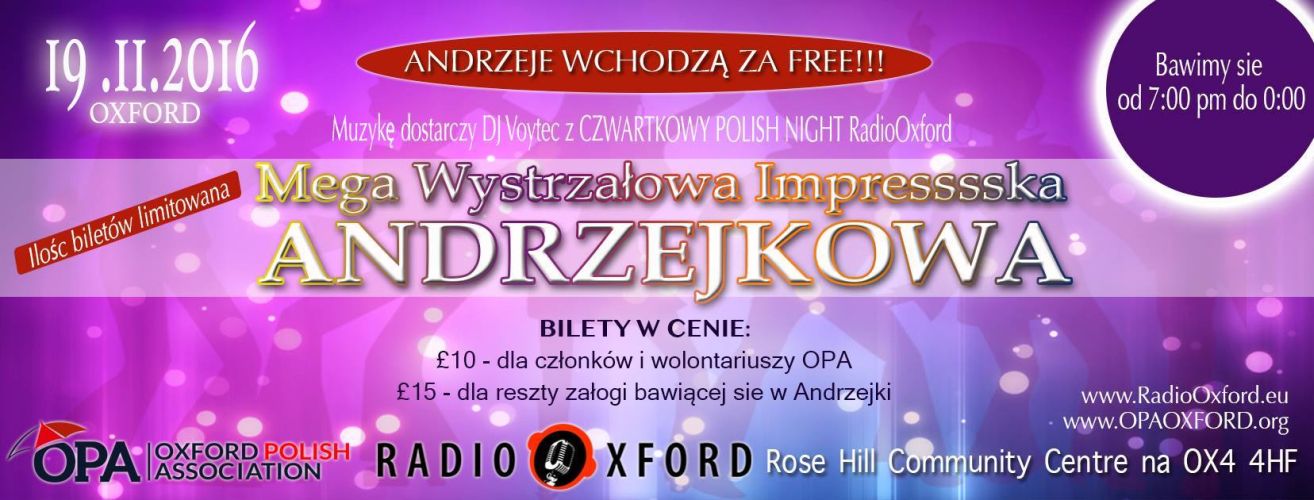 Impresssska Andrzejkowa w Oksfordzie