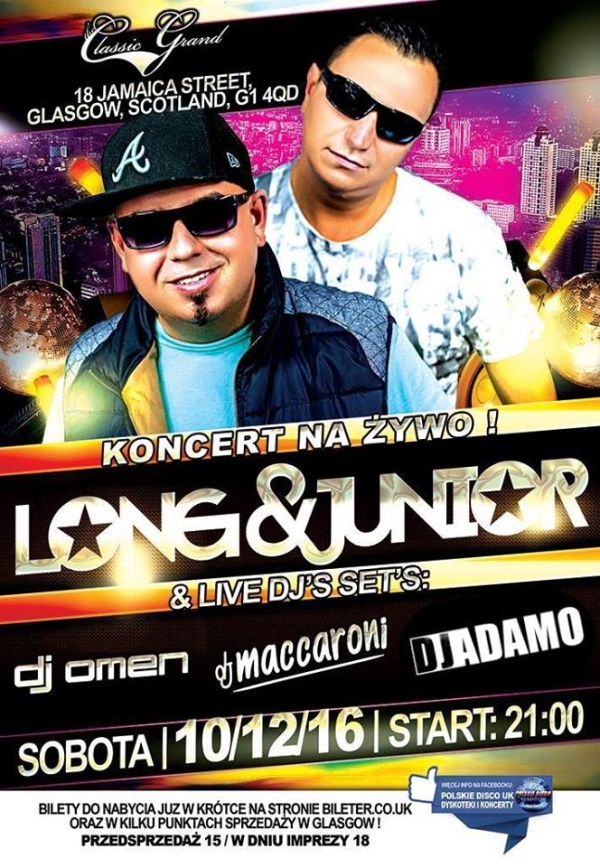Long i Junior w Glasgow