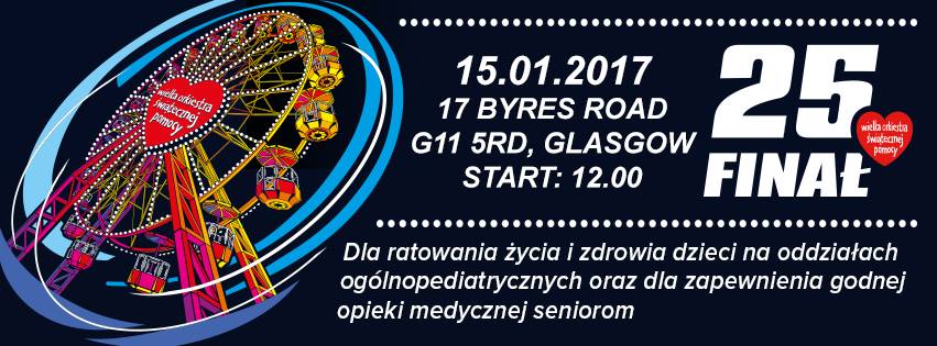 25. Finał WOŚP w Glasgow