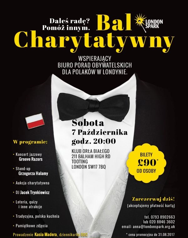 Dałeś radę? Pomóż innym. Bal Charytatywny w Londynie