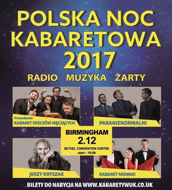 Polska Noc Kabaretowa w Birmingham 2017